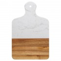 Доска сервировочная marm, 21,5х33,5 см, белый мрамор/акация