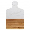 Доска сервировочная marm, 21,5х33,5 см, белый мрамор/акация