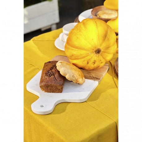 Доска сервировочная marm, 21,5х33,5 см, белый мрамор/акация