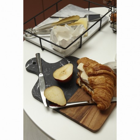 Доска сервировочная marm, 21,5х33,5 см, черный мрамор/акация