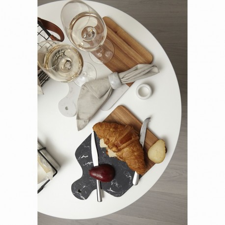 Доска сервировочная marm, 21,5х33,5 см, черный мрамор/акация