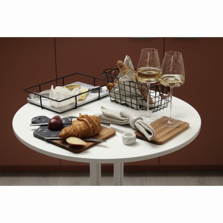 Доска сервировочная marm, 21,5х33,5 см, черный мрамор/акация