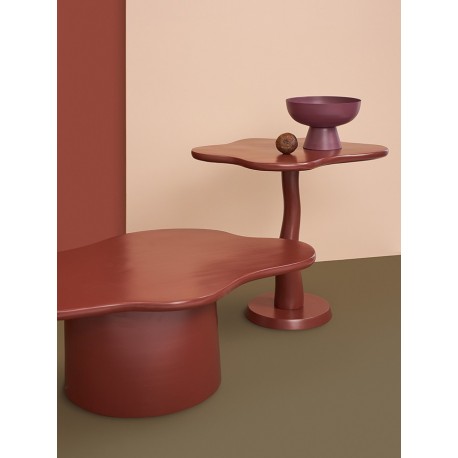 Блюдо на ножке vivlend, D21 см, сливовое