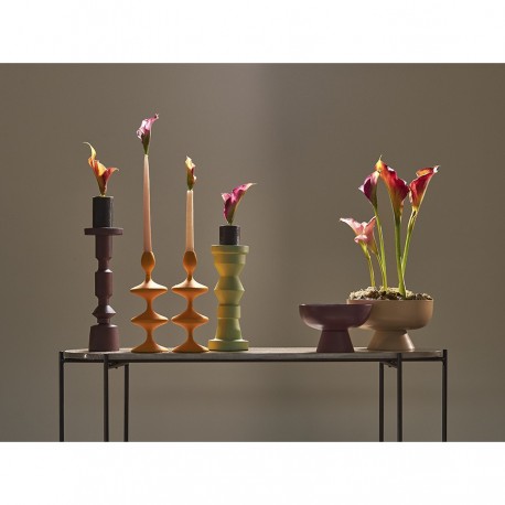 Блюдо на ножке vivlend, D25,5 см, бежевое