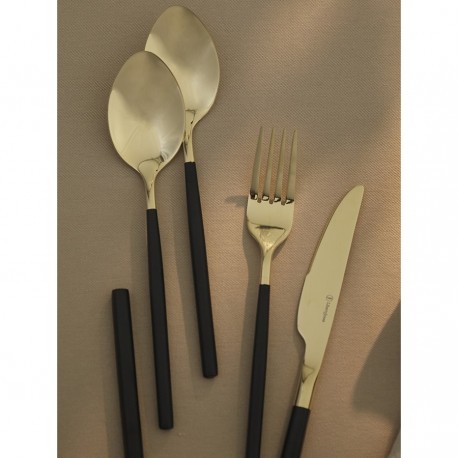 Набор столовых приборов duality, золотистые, 16 пред.