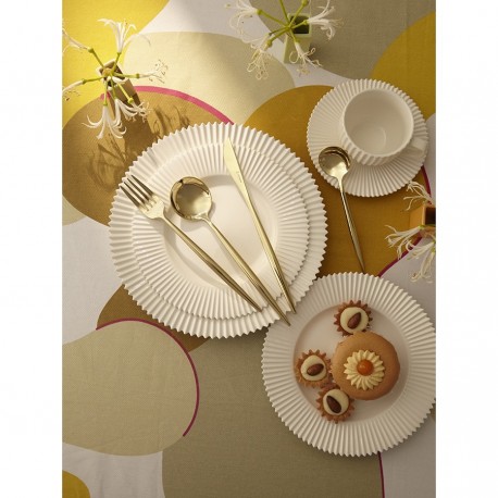 Набор столовых приборов globe, золотистые, 16 пред.