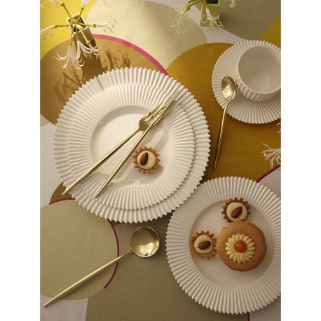 Набор столовых приборов globe, золотистые, 16 пред.