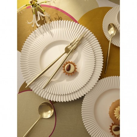 Набор столовых приборов globe, золотистые, 16 пред.