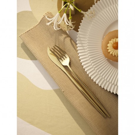 Набор столовых приборов globe, золотистые, 16 пред.