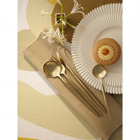 Набор столовых приборов globe, золотистые, 16 пред.