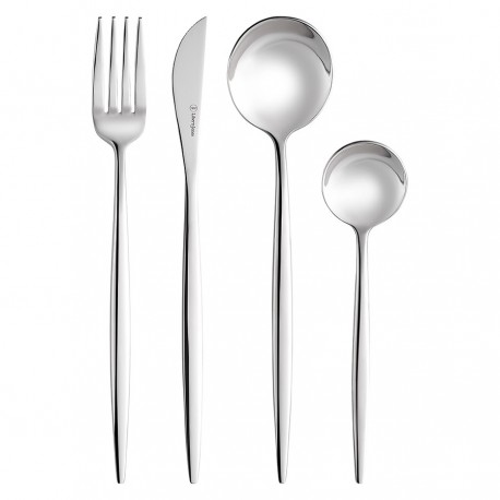 Набор столовых приборов globe, серебристые, 16 пред.