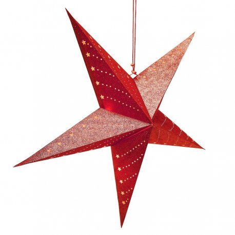 Led-светильник подвесной star 60 см, красный