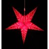 Светильник подвесной star с кабелем 3,5 м и патроном под лампочку e14, 60 см, красный