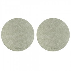 Набор из 2-х сервировочных салфеток leanera, D35 см, мятные