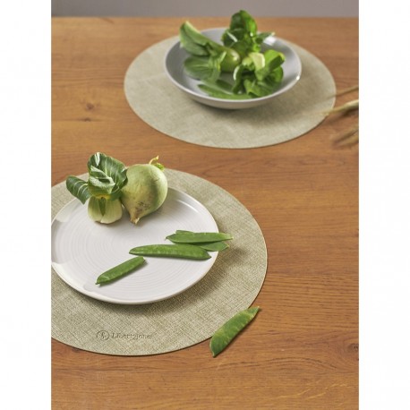 Набор из 2-х сервировочных салфеток leanera, D35 см, мятные