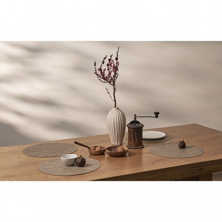 Набор из 2-х сервировочных салфеток leanera, D35 см, песочные