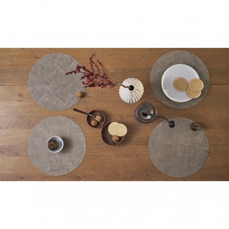 Набор из 2-х сервировочных салфеток leanera, D35 см, песочные