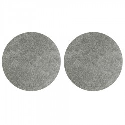 Набор из 2-х сервировочных салфеток leanera, D35 см, серые