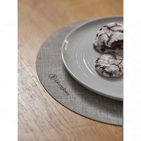 Набор из 2-х сервировочных салфеток leanera, D35 см, серые