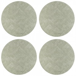 Набор из 4-х сервировочных салфеток leanera, D35 см, мятные