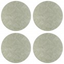 Набор из 4-х сервировочных салфеток leanera, D35 см, мятные