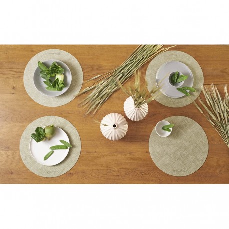 Набор из 4-х сервировочных салфеток leanera, D35 см, мятные