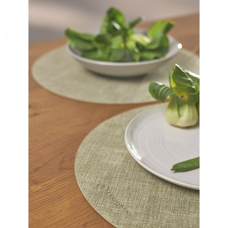 Набор из 4-х сервировочных салфеток leanera, D35 см, мятные