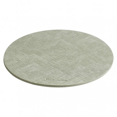 Набор из 4-х сервировочных салфеток leanera, D35 см, мятные