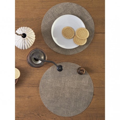Набор из 4-х сервировочных салфеток leanera, D35 см, песочные
