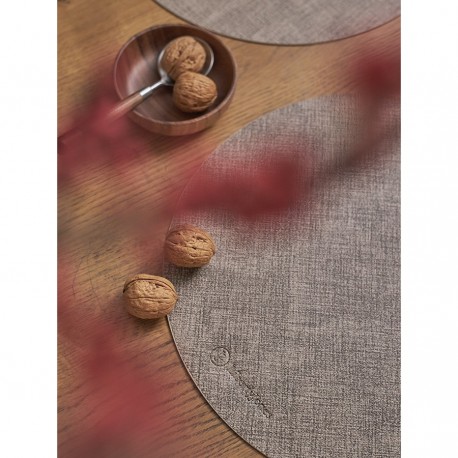 Набор из 4-х сервировочных салфеток leanera, D35 см, песочные