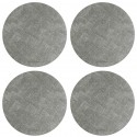 Набор из 4-х сервировочных салфеток leanera, D35 см, серые