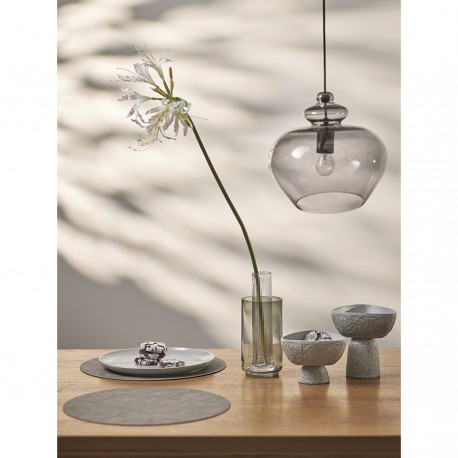 Набор из 4-х сервировочных салфеток leanera, D35 см, серые