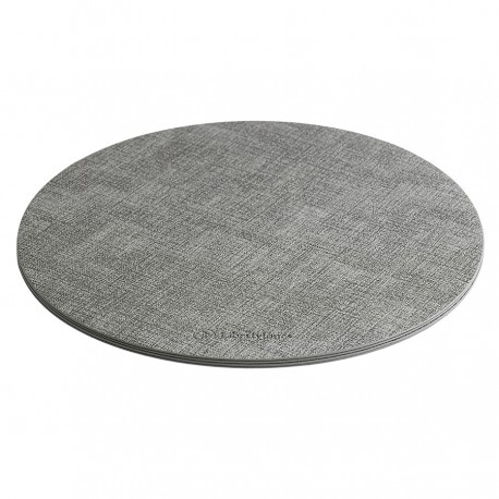 Набор из 4-х сервировочных салфеток leanera, D35 см, серые