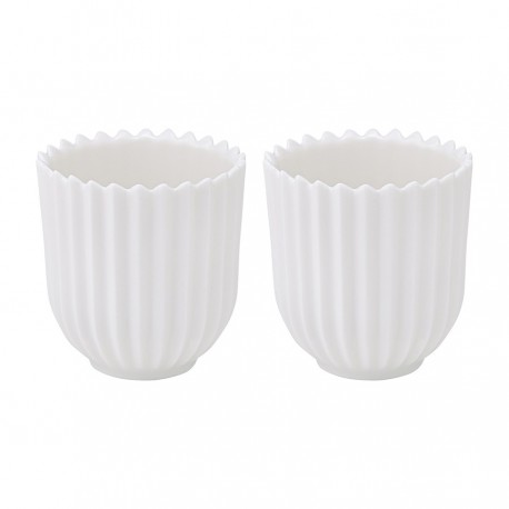 Набор из двух подставок для яиц белого цвета из коллекции edge, s