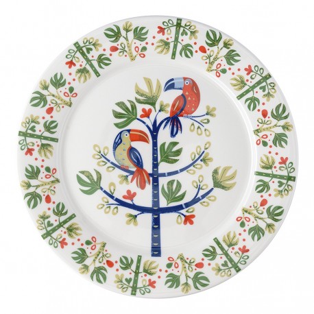 Набор тарелок toucan из коллекции birds of paradise в подарочной упаковке, D28 см, 2 шт.