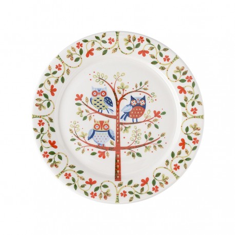 Набор тарелок owl из коллекции birds of paradise в подарочной упаковке, D18 см, 2 шт.