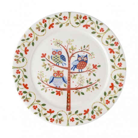 Набор тарелок owl из коллекции birds of paradise в подарочной упаковке, D21 см, 2 шт.