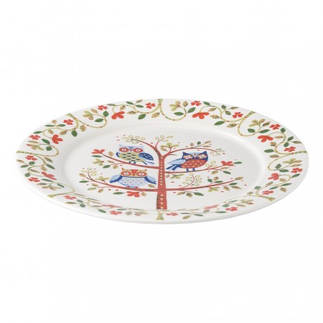 Набор тарелок owl из коллекции birds of paradise в подарочной упаковке, D28 см, 2 шт.