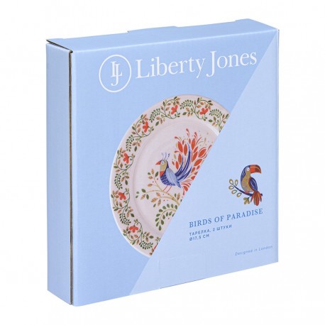 Набор тарелок toucan из коллекции birds of paradise в подарочной упаковке, D18 см, 2 шт.