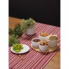 Менажница soft ripples, dual glazing, на деревянной подставке, 4 чаши