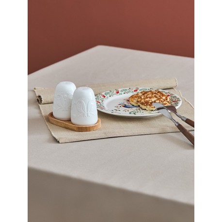 Набор для соли и перца birds of paradise на деревянной подставке