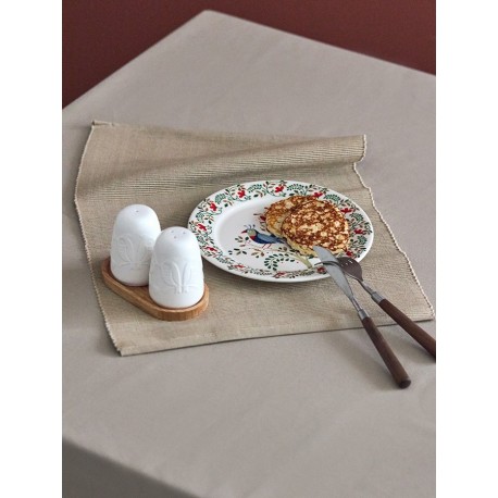 Набор для соли и перца birds of paradise на деревянной подставке