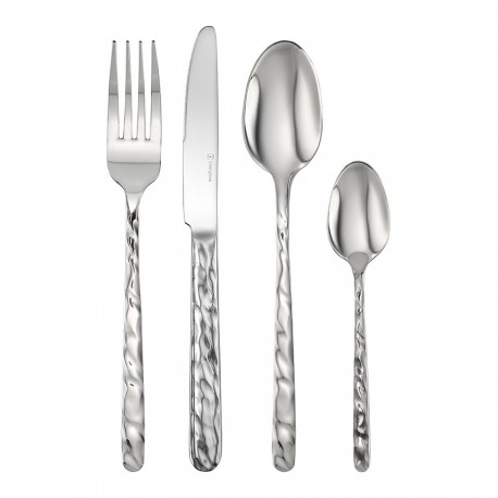 Набор столовых приборов fluid, серебристые, 16 пред.