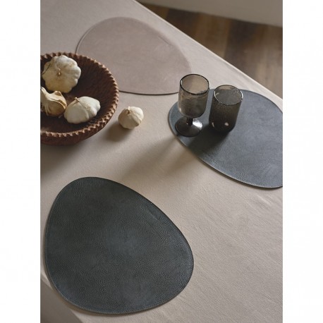 Набор из 4-х двухсторонних сервировочных салфеток drop, 33х41 см, зеленый/бежевый