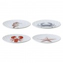 Набор из четырех тарелок aquarium из коллекции sea treasures, D21,5 см