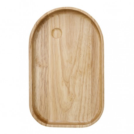 Набор из 4-х сервировочных тарелок на деревянном подносе sorrento