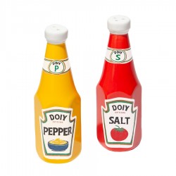 Набор из солонки и перечницы corner shop, ketchup mustard