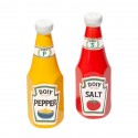 Набор из солонки и перечницы corner shop, ketchup mustard