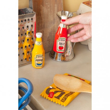 Набор из солонки и перечницы corner shop, ketchup mustard