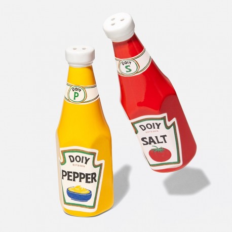 Набор из солонки и перечницы corner shop, ketchup mustard